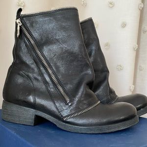 Italian leather ankle boots